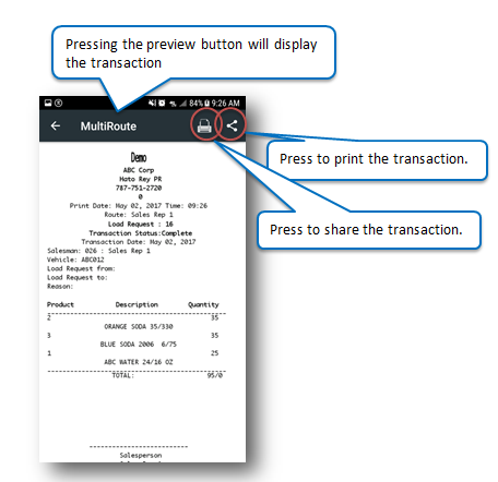 Truck replenish inventory