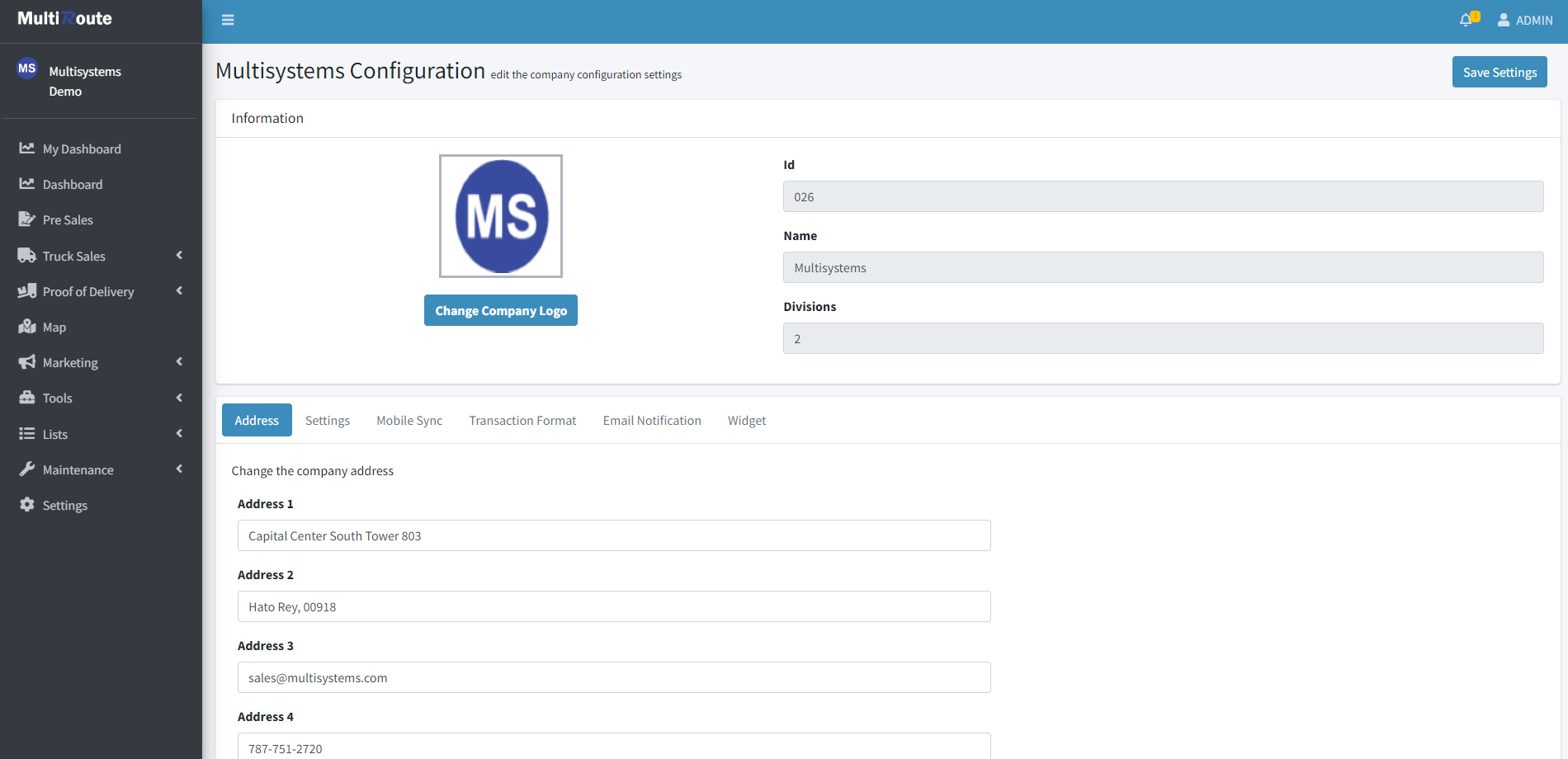 CompanyConfiguration
