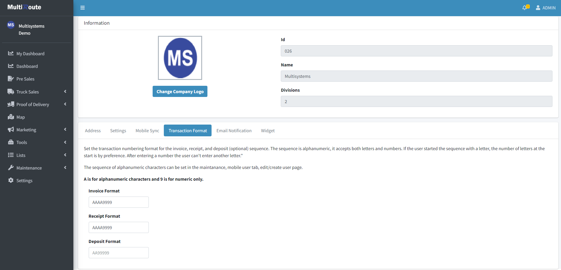 CompanyConfiguration
